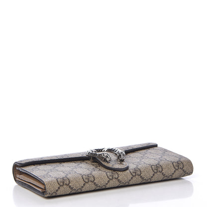 Gucci GG Supreme Monogram Dionysus Chain Clutch Wallet Beige Taupe 4 of 9