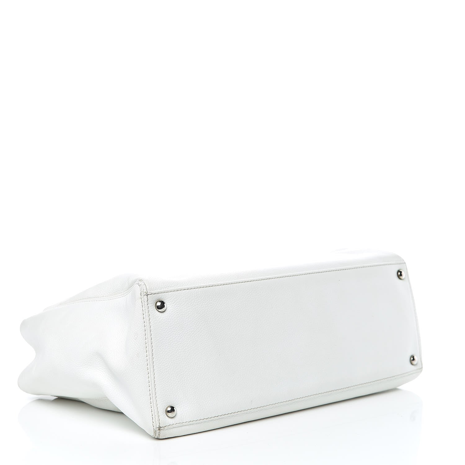Chanel Calfskin Cerf Executive Shopper Tote White 4 of 33