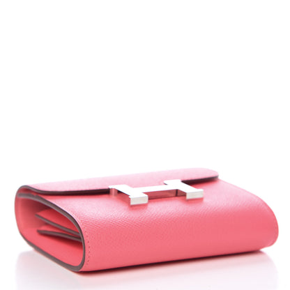 Hermes Epsom Constance Short Wallet Rose Azalee 4 of 8