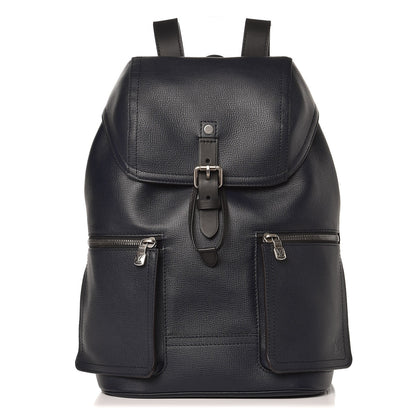 Louis Vuitton Utah Calfskin Canyon Backpack Blue Marine 1 of 7