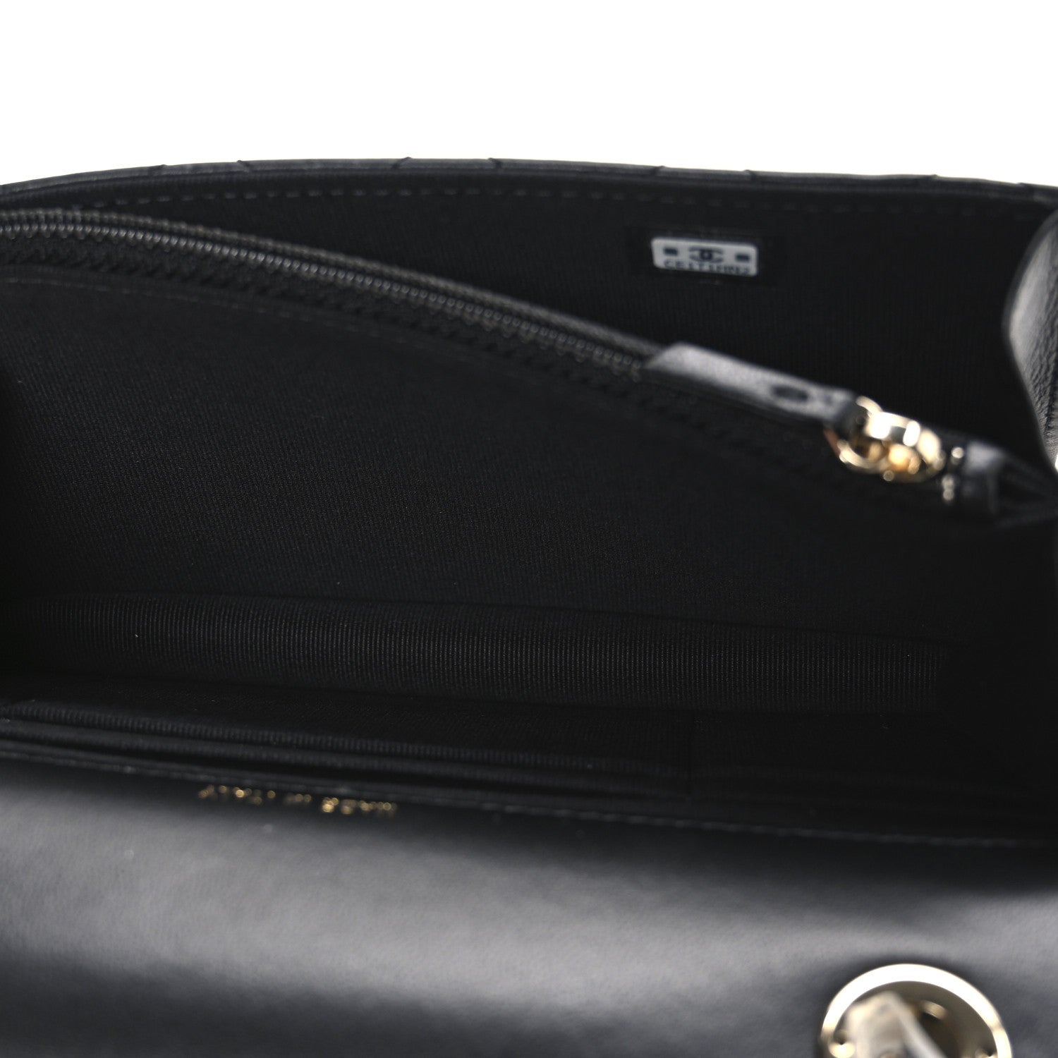 Chanel Lambskin Quilted Trendy CC Dual Handle Clutch With Chain Black 5 of 12