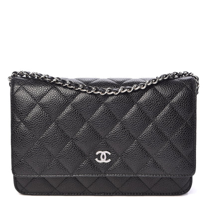 Chanel Caviar Quilted Wallet On Chain WOC Black 1 of 11