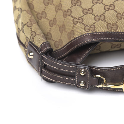 Gucci Monogram Large Wave Hobo Dark Brown 12 of 15