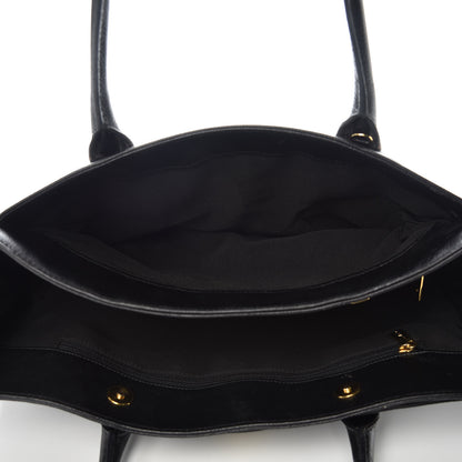 Chanel Calfskin Cerf Executive Shopper Tote Black 6 of 17