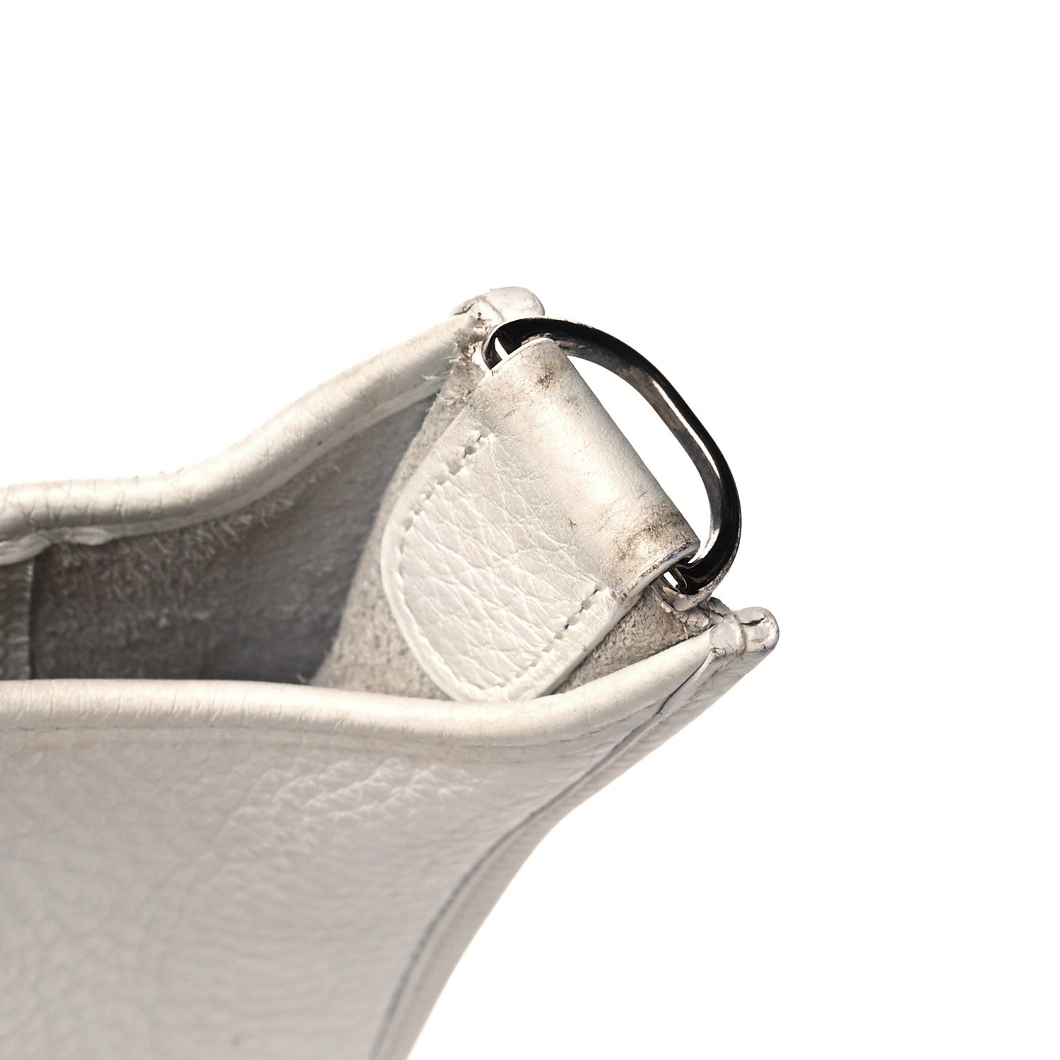 Hermes Taurillon Clemence Evelyne PM White 11 of 14