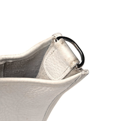 Hermes Taurillon Clemence Evelyne PM White 11 of 14