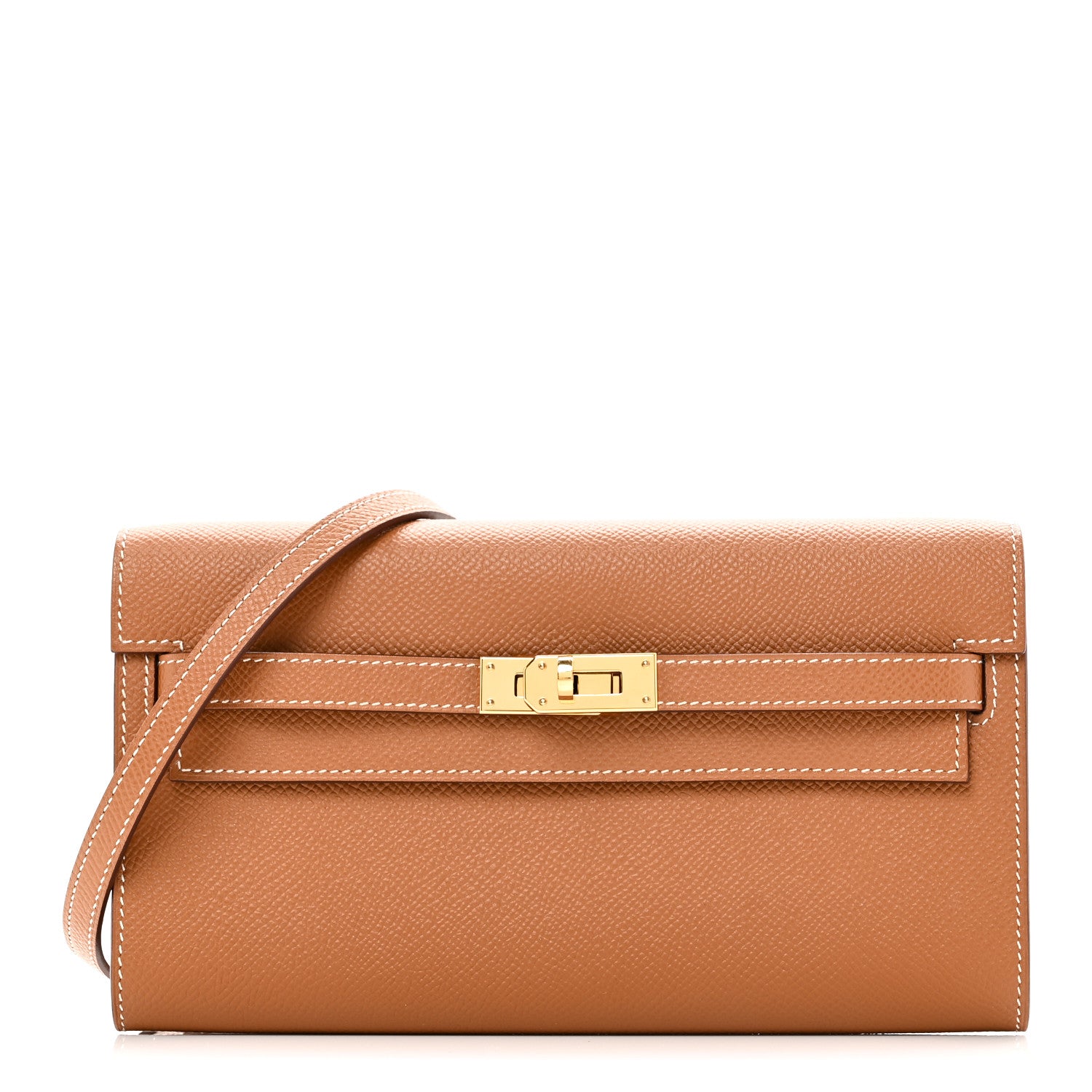 Hermes Epsom Kelly Wallet To Go Gold 1 of 11