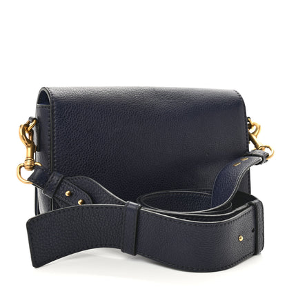 Christian Dior Grained Calfskin Dio(r)evolution Flap Bag Navy Blue 2 of 11