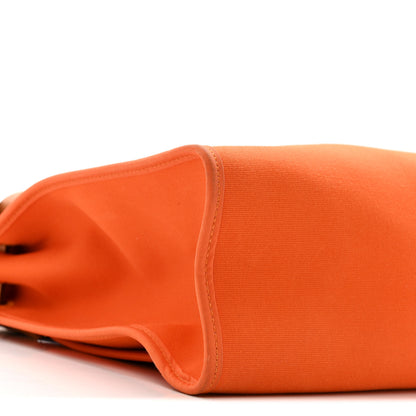 Hermes Vache Hunter Toile Herbag Zip 31 PM Orange 10 of 17