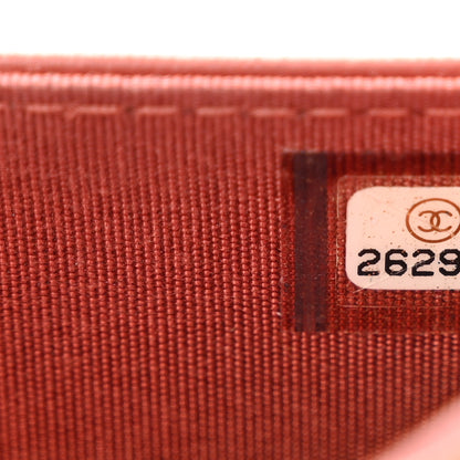 Chanel Lambskin Quilted Boy Wallet On Chain WOC Red 8 of 11