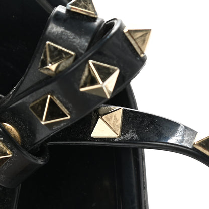 Valentino Garavani PVC Jelly Rockstud Bow Thong Sandals 40 Black 11 of 11