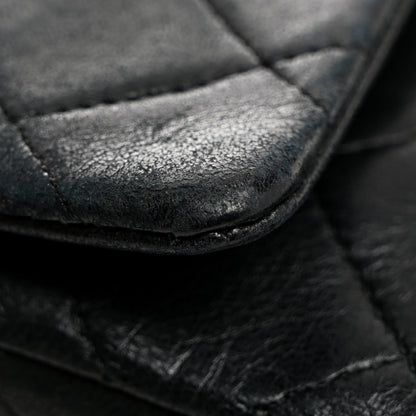 Chanel Lambskin Quilted Medium Double Flap Black 14 of 15