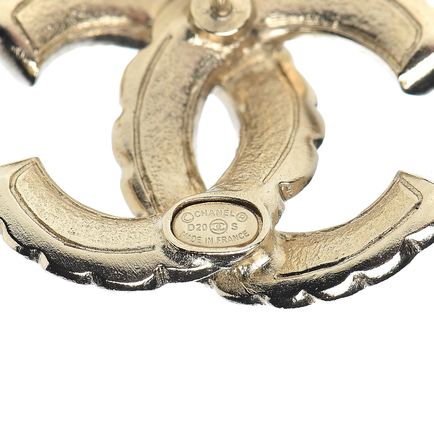 Chanel Pearl Queen of France CC Earrings Gold 4 of 5
