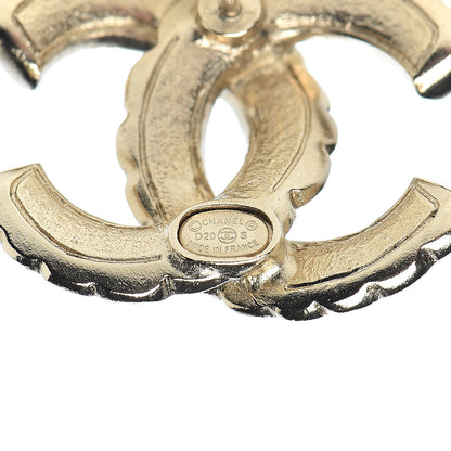 Chanel Pearl Queen of France CC Earrings Gold 4 of 5