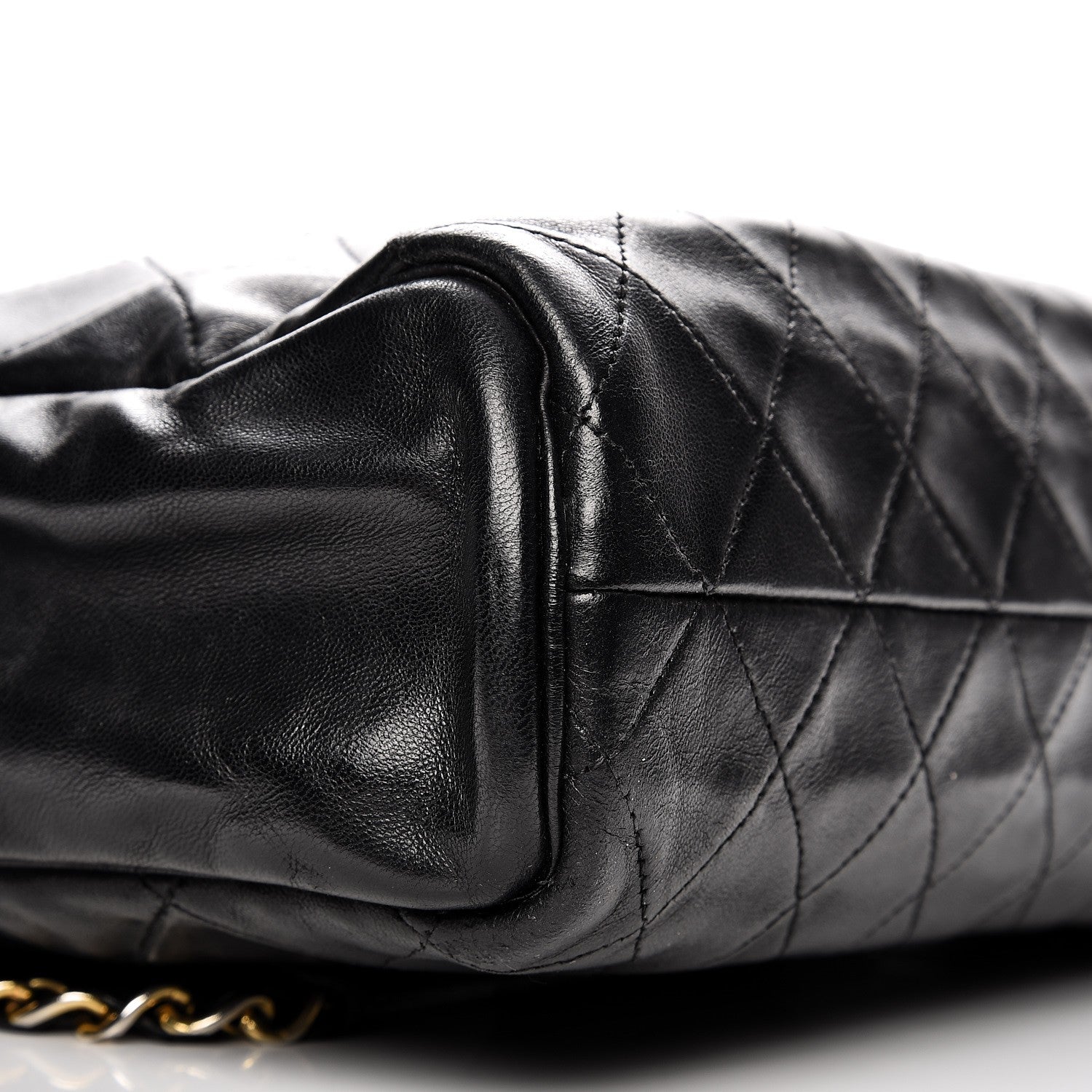 Chanel Lambskin Quilted Shoulder Bag Black 8 of 14