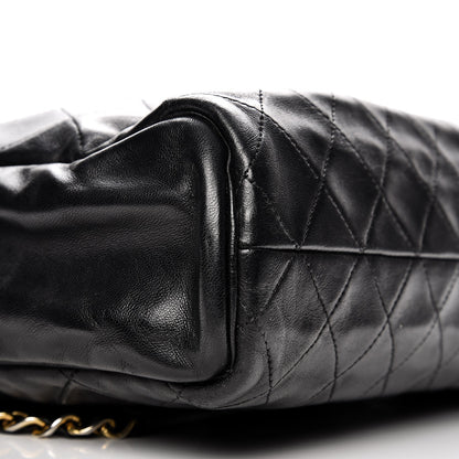 Chanel Lambskin Quilted Shoulder Bag Black 8 of 14