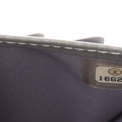 Chanel Lambskin Camellia Embossed Zip Around Organizer Wallet Black 9 of 10