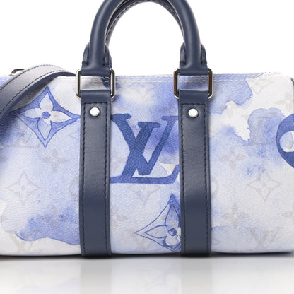 Louis Vuitton Monogram Watercolor Keepall XS Blue 8 of 11