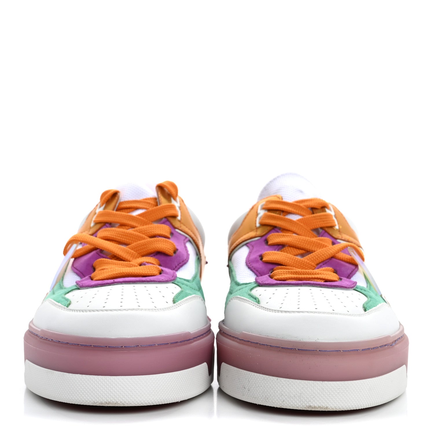 Christian Louboutin Calfskin Suede Spike Astroloubi Donna Low Top Sneakers 40.5 Kismet Supernova 3 of 12