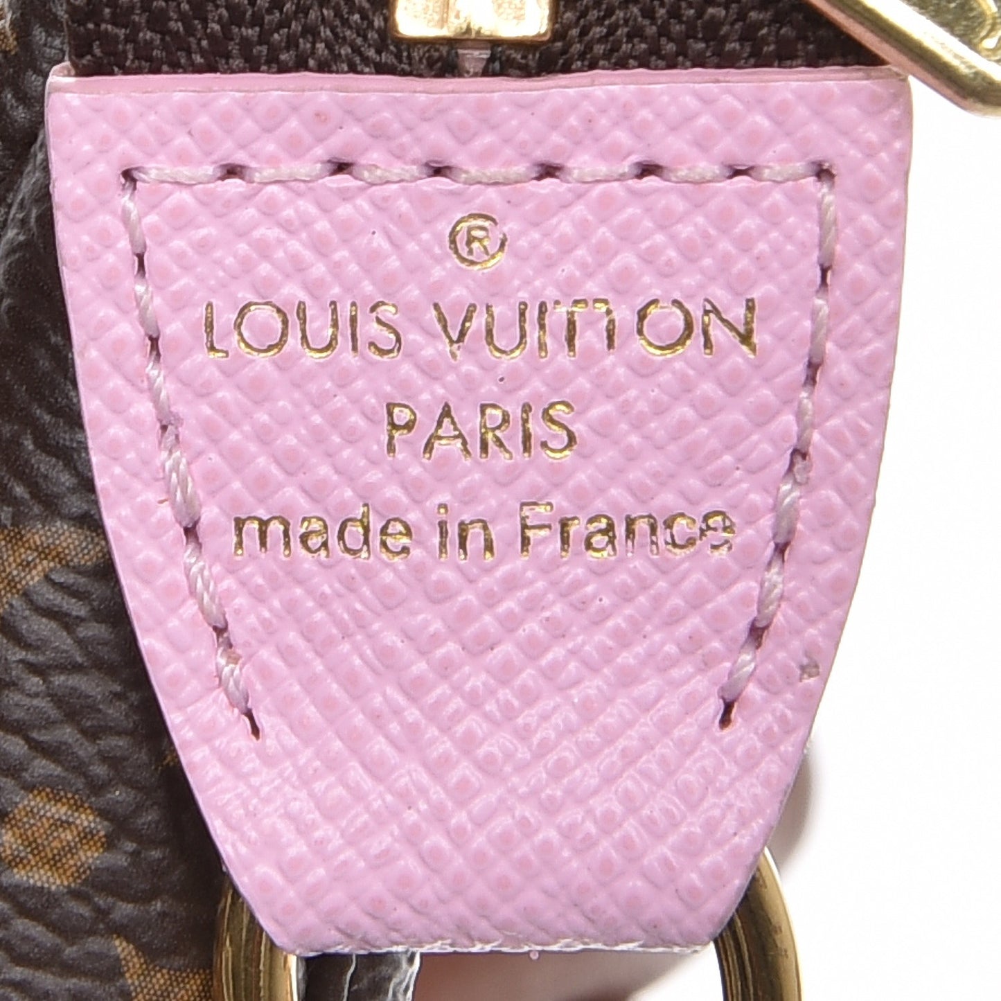 Monogram 2016 Christmas Animation Mini Pochette Accessories Rose Ballerine