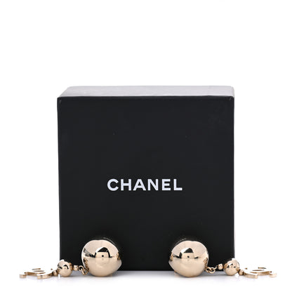 Chanel Metal CC Drop Earrings Gold 5 of 5