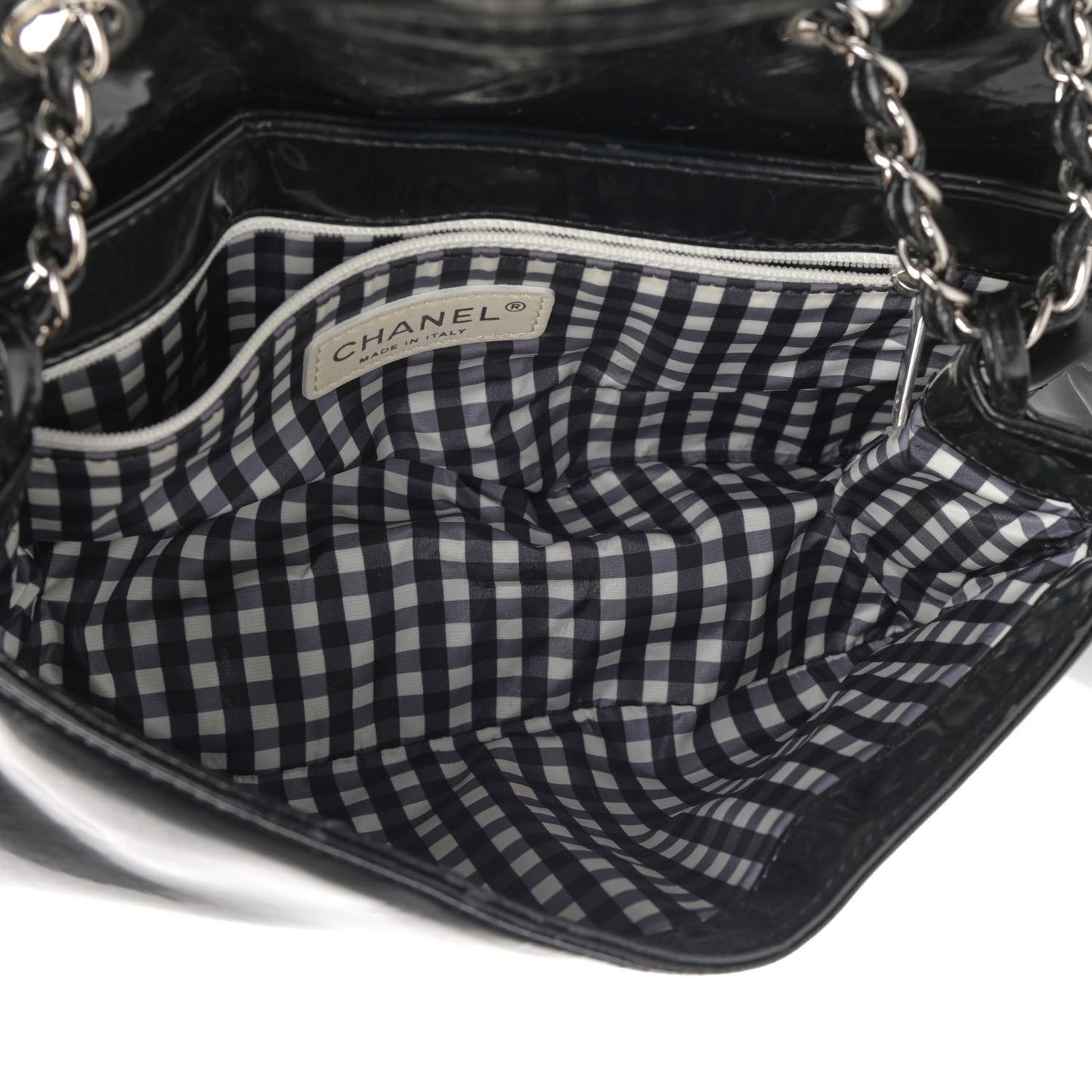 Vinyl Small Lipstick Flap Black