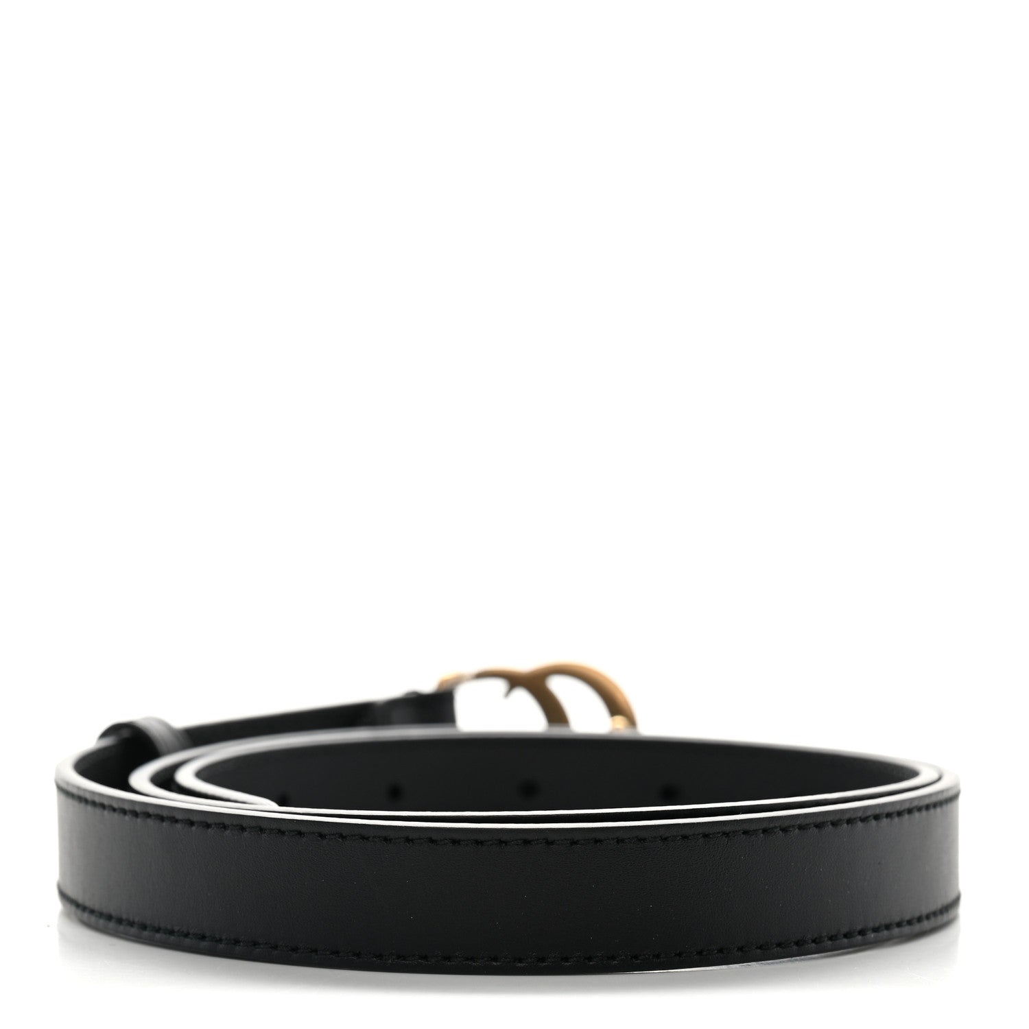 Gucci Calfskin Double G 20mm Belt 85 34 Black 2 of 5