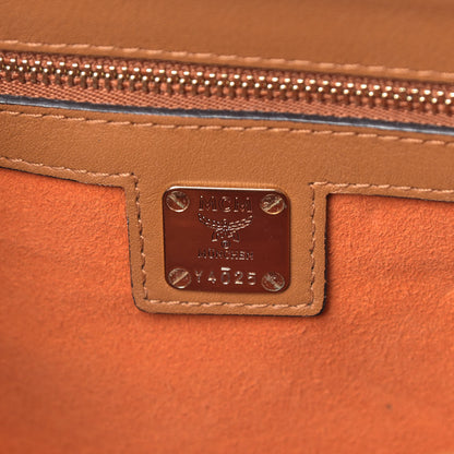 MCM Visetos Medium Patricia Satchel Cognac 8 of 11