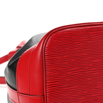 Louis Vuitton Epi Bi-Color Noe Castillan Red Black 10 of 15