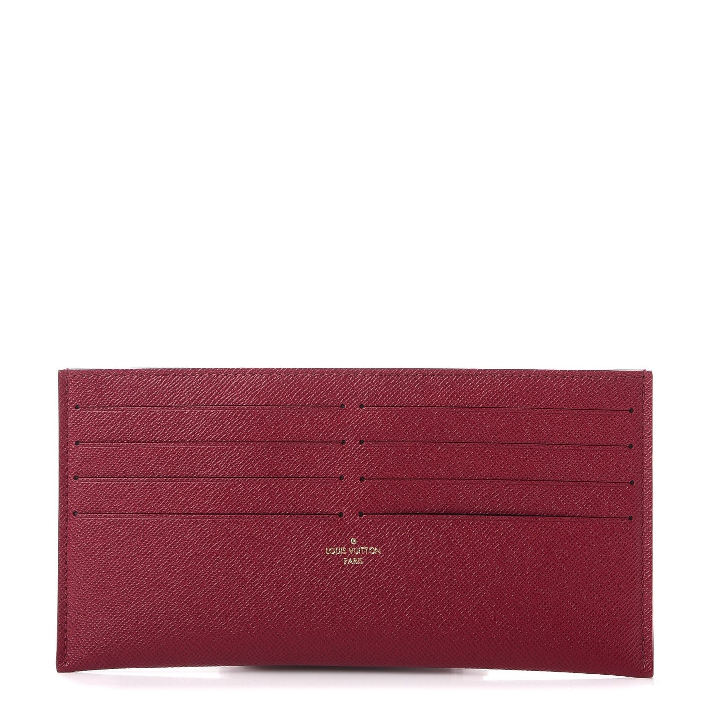 Calfskin Felicie Card Holder Insert Fuchsia