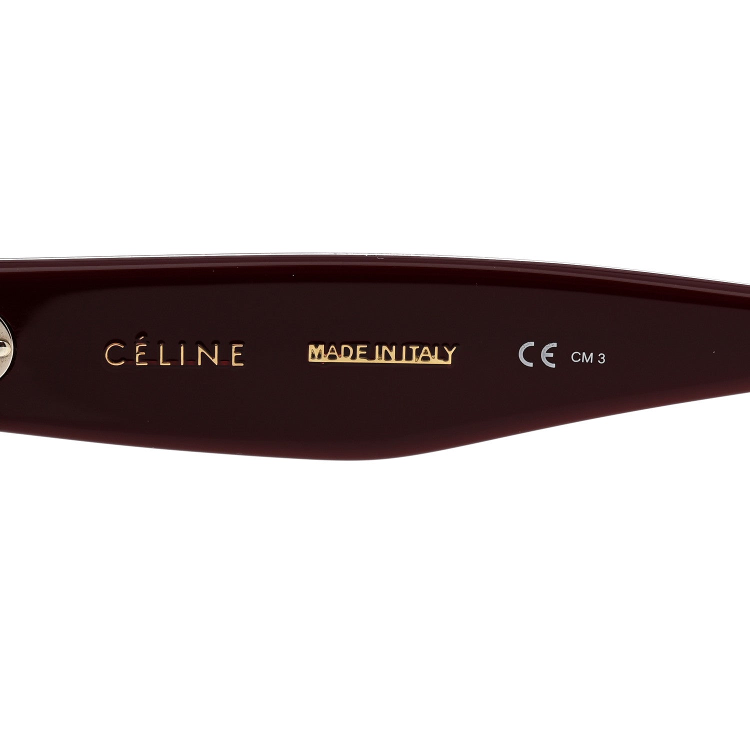 Celine Catherine Sunglasses CL 41098/F/S Burgundy Havana 6 of 7