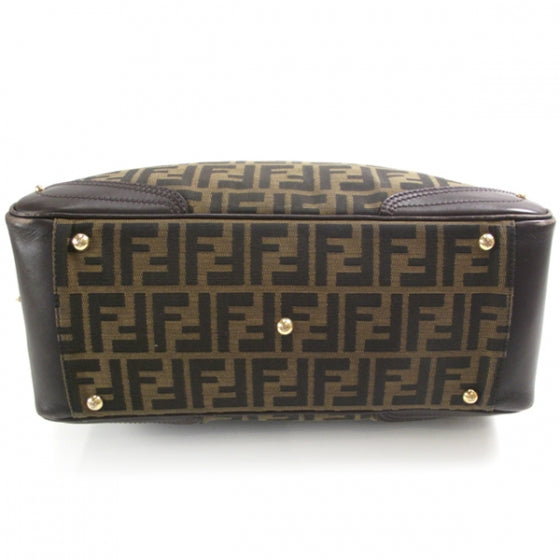 Fendi Zucca Buckle Satchel 4 of 15