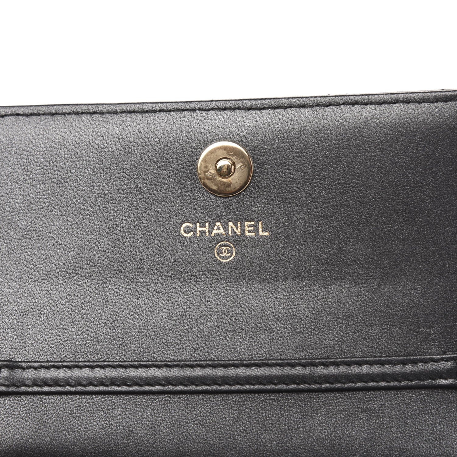 Chanel Lambskin Quilted Pearl Clutch With Chain Black 7 of 11
