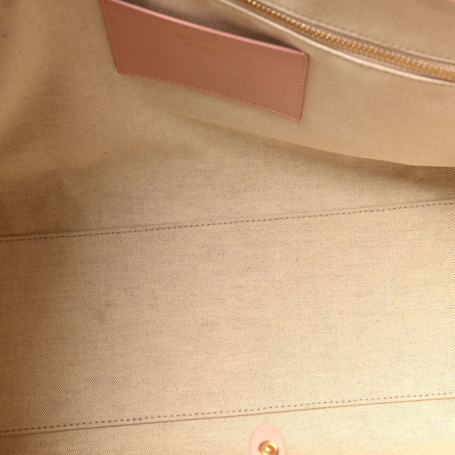 Burberry Canvas Smooth Calfskin Medium Two Tone Freya Tote Dusty Pink 5 of 10
