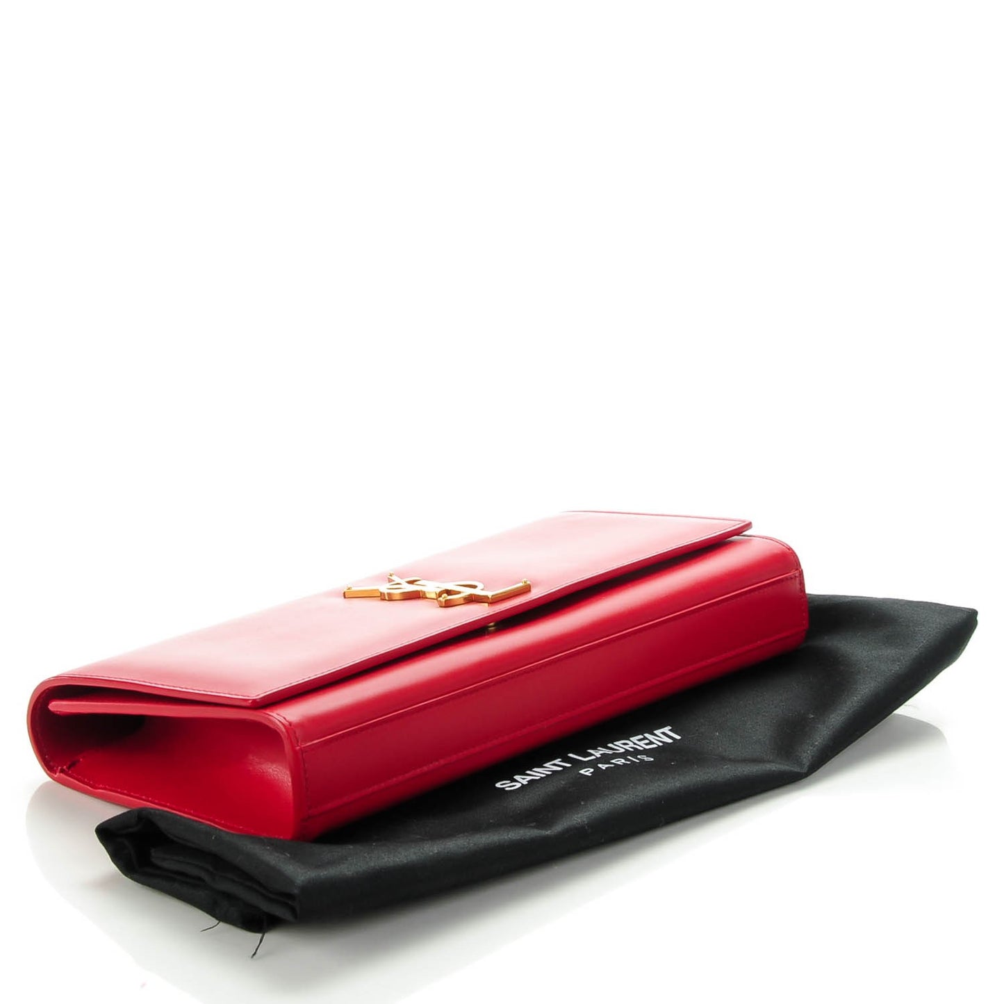 Calfskin Classic Monogram Clutch Rouge Orient