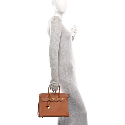 Hermes Togo Birkin 30 Gold 2 of 11