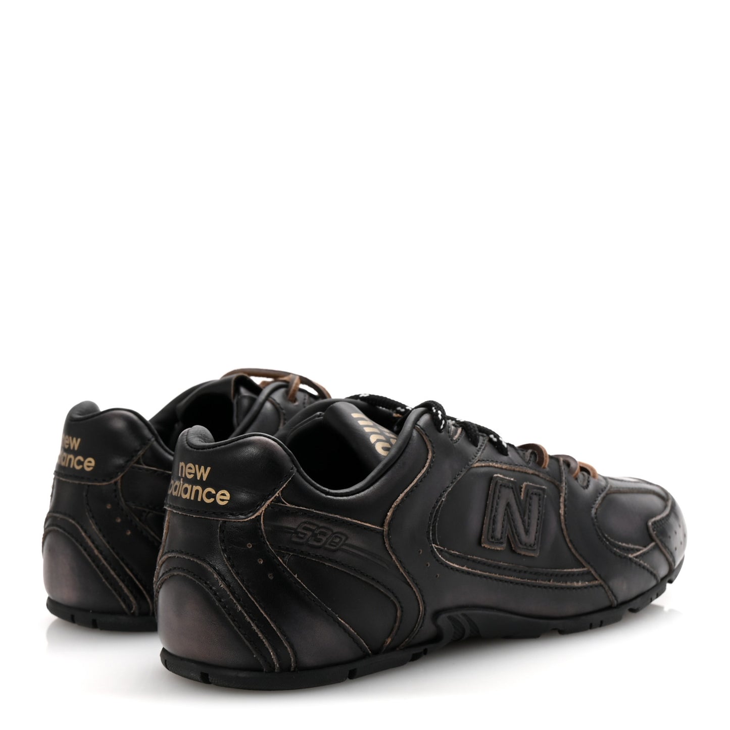 X NEW BALANCE Vitello Deco 530 SL Sneakers 38.5 Black