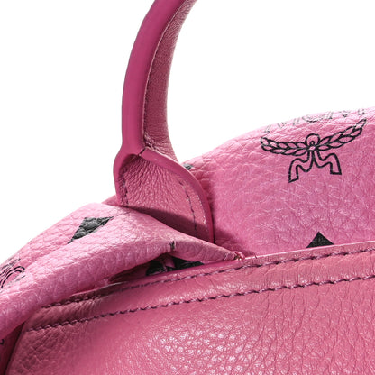 MCM Visetos Studded Small Dual Stark Backpack Pink 11 of 14