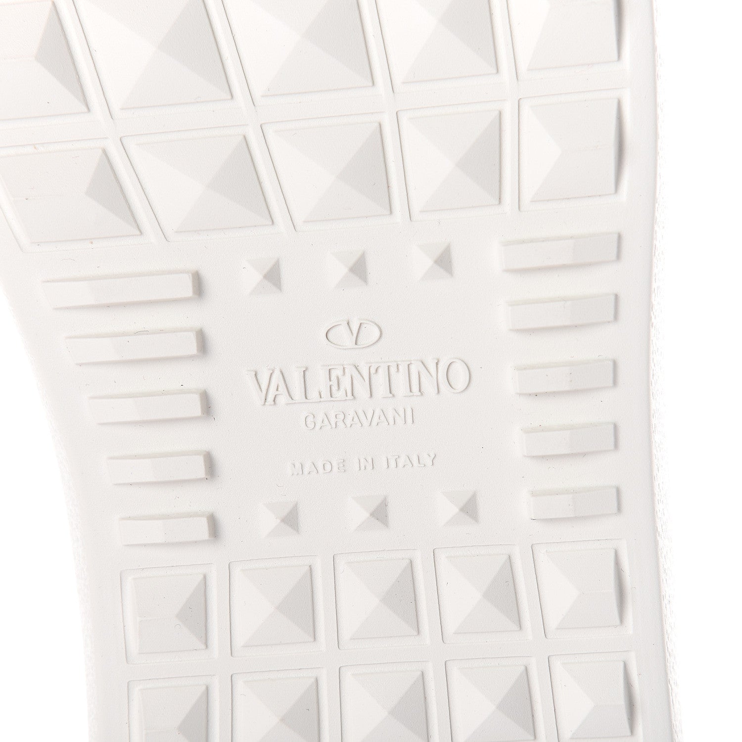 Valentino Garavani Calfskin VLTN Rockstud Open Sneakers 38 White 6 of 7