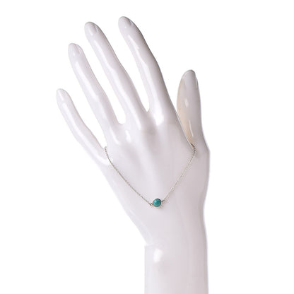 Tiffany Sterling Silver Turquoise Elsa Peretti Color By The Yard Bracelet 2 of 7
