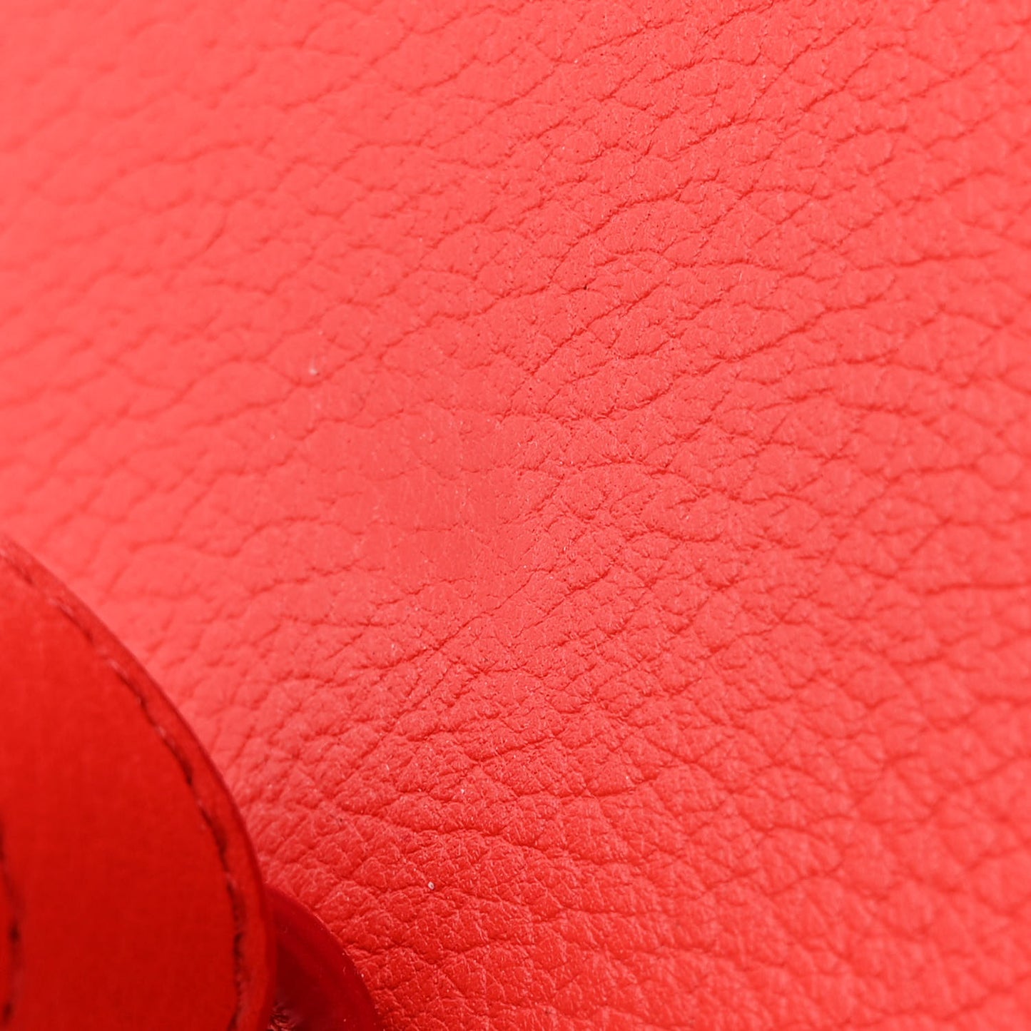 Crisped Calfskin Small Tie Knot Tote Vermillion