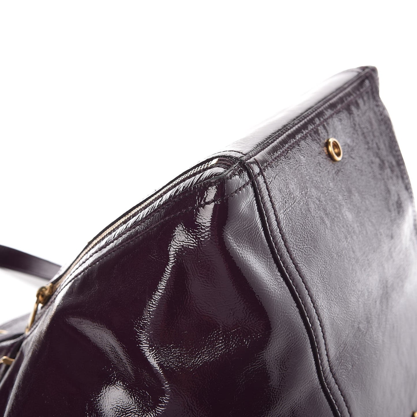 Patent Medium Downtown Tote Purple