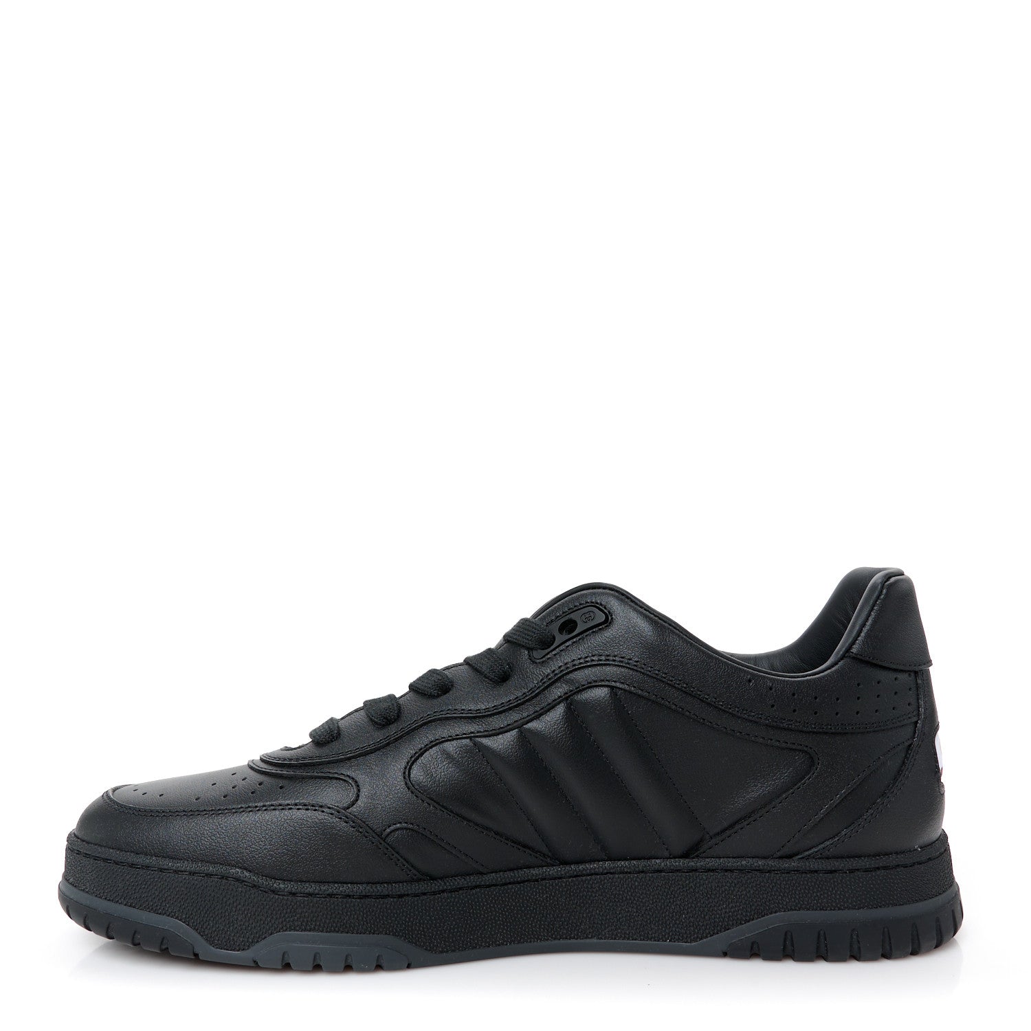 Gucci Sparrow Calfskin Mens Re-Web Sneakers 11 Black 1 of 10