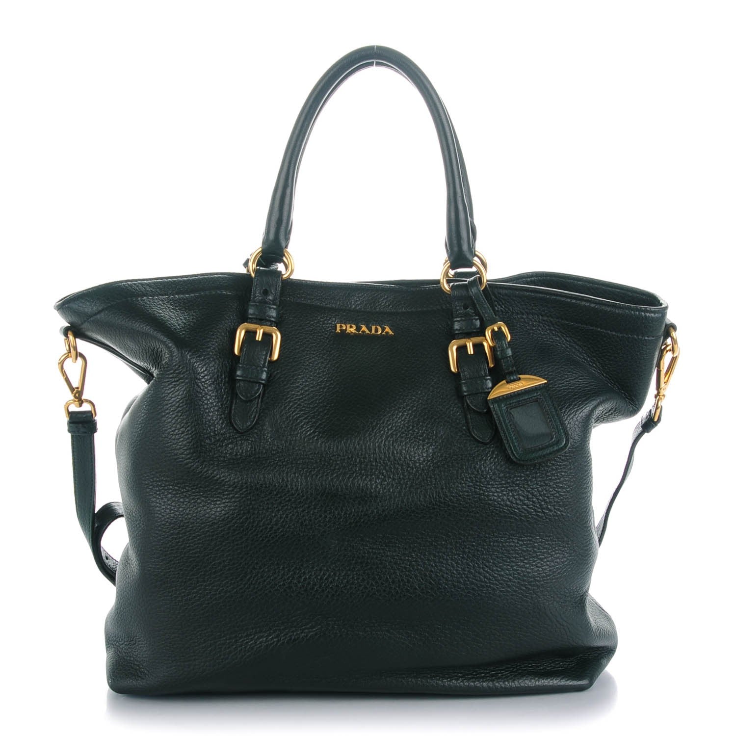 Prada Cervo Deerskin Bauletto Foresta 1 of 9