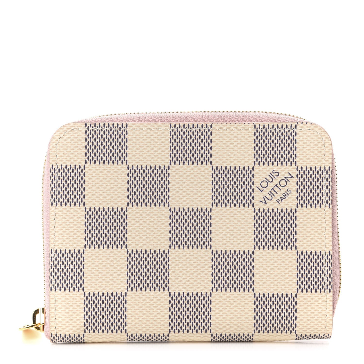 Louis Vuitton Damier Azur Zippy Coin Purse Rose Ballerine 1 of 8