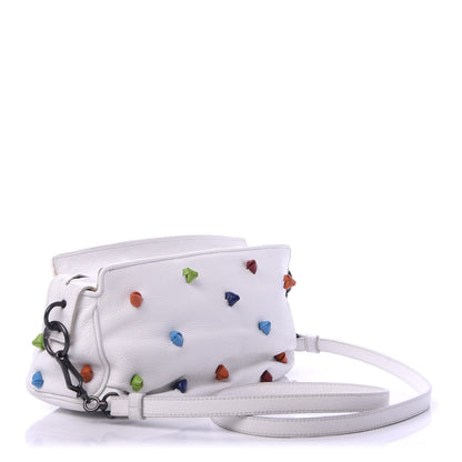 Bottega Veneta Grained Calfskin Toggle Crossbody White Multicolor 3 of 13