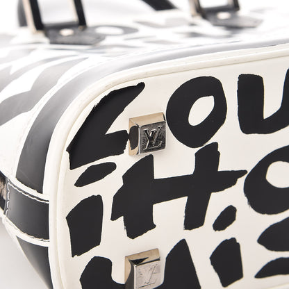 Louis Vuitton Graffiti Alma MM Black 7 of 12