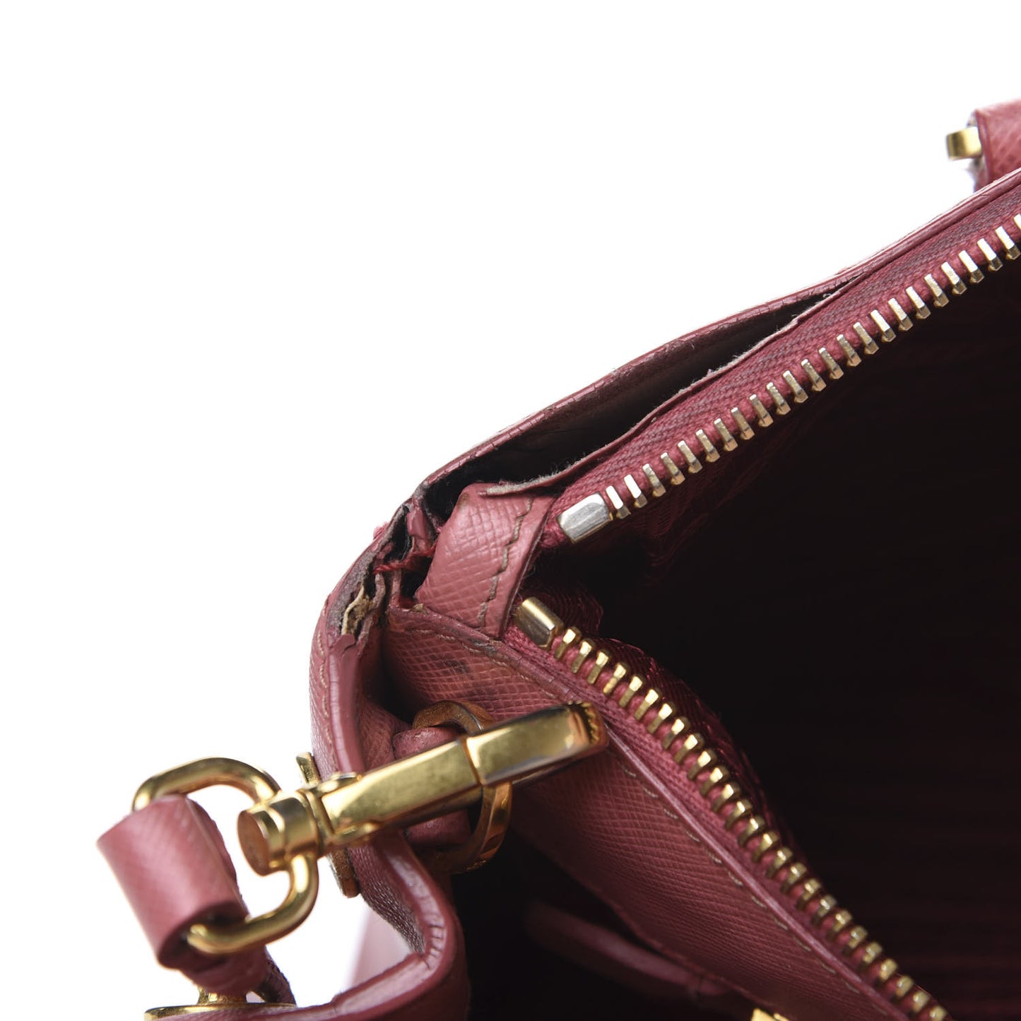 Saffiano Small Galleria Double Zip Tote Petalo