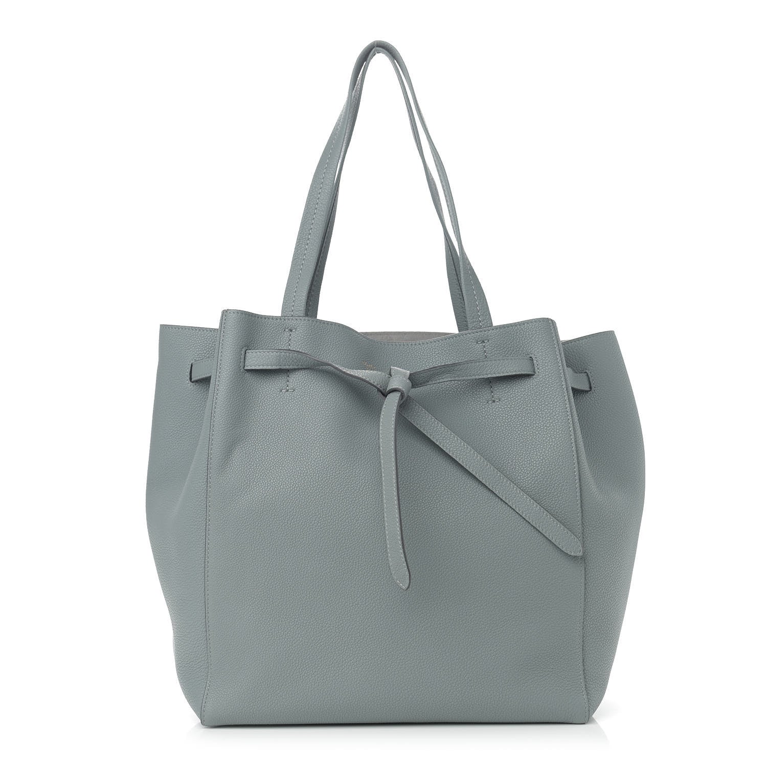 Celine Soft Grained Calfskin Small Belt Cabas Phantom Storm 1 of 10