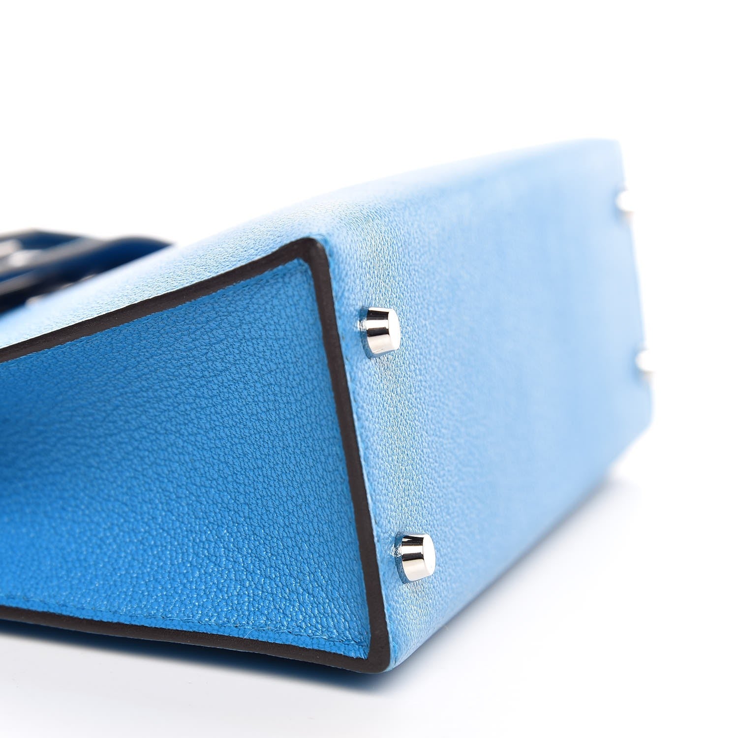 Hermes Chevre Mysore Mini Kelly Sellier 20 Bleu Zanzibar 14 of 30